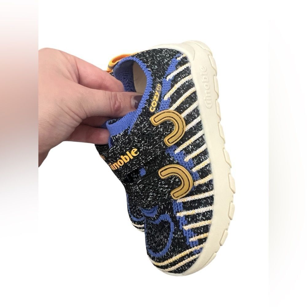 💘GINOBLE Kids Blue and Yellow Shoes size 8 - Picture 4 of 6